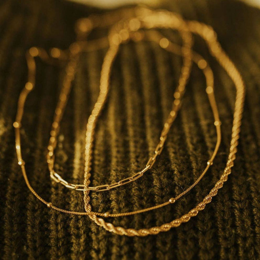 Naomi Gold Filled Rope Necklace