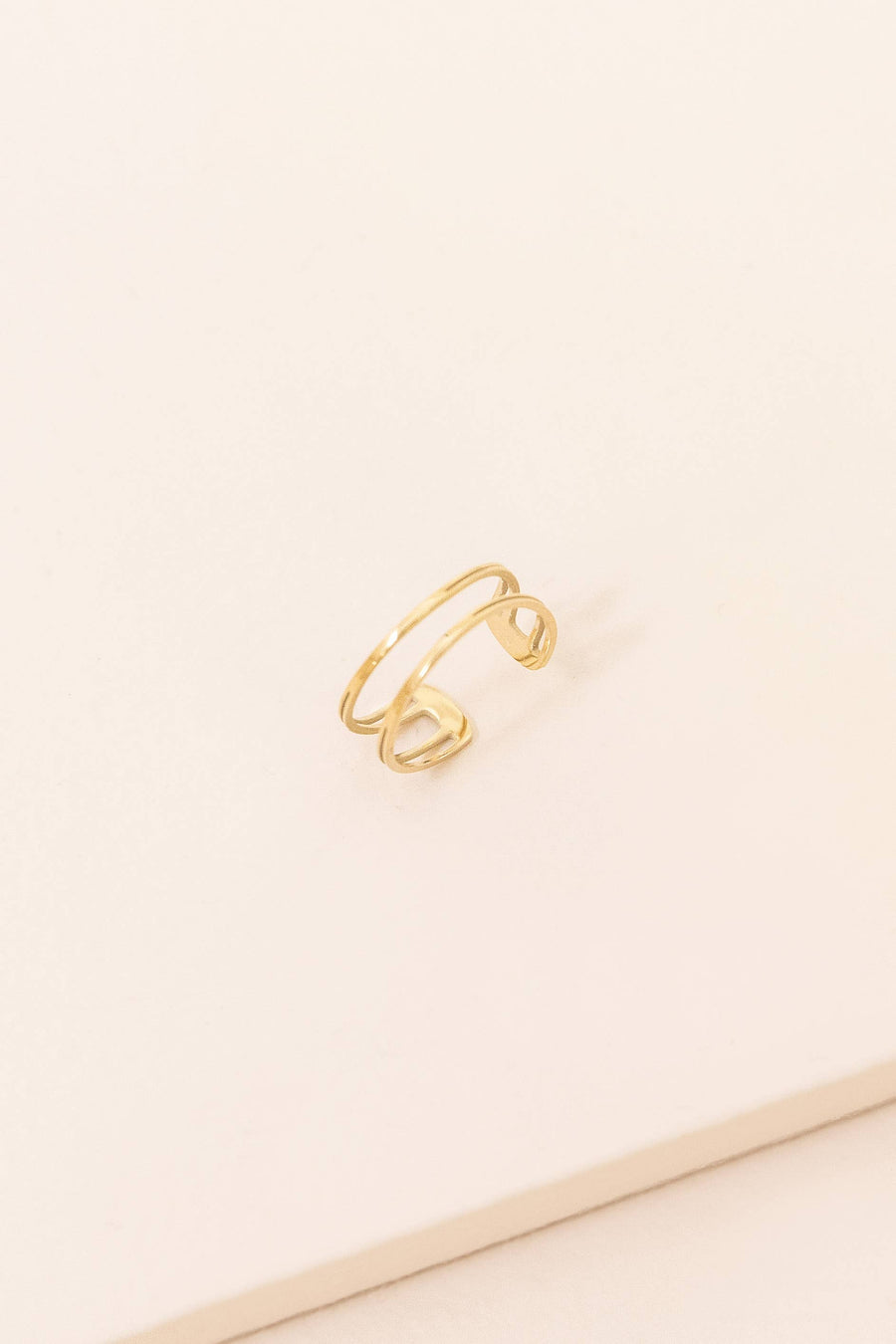 Double the Gold Ear Cuff (14K)