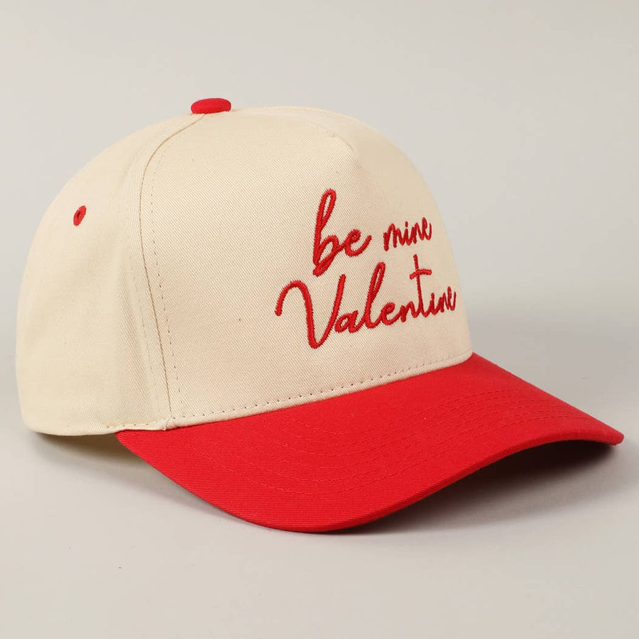 Be mine, Valentine Embroidery Two-Tone Cap