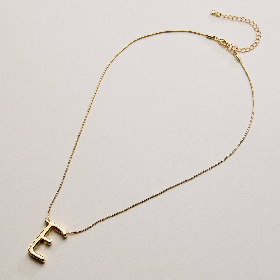 Gold Dipped Alphabet Charm Necklace