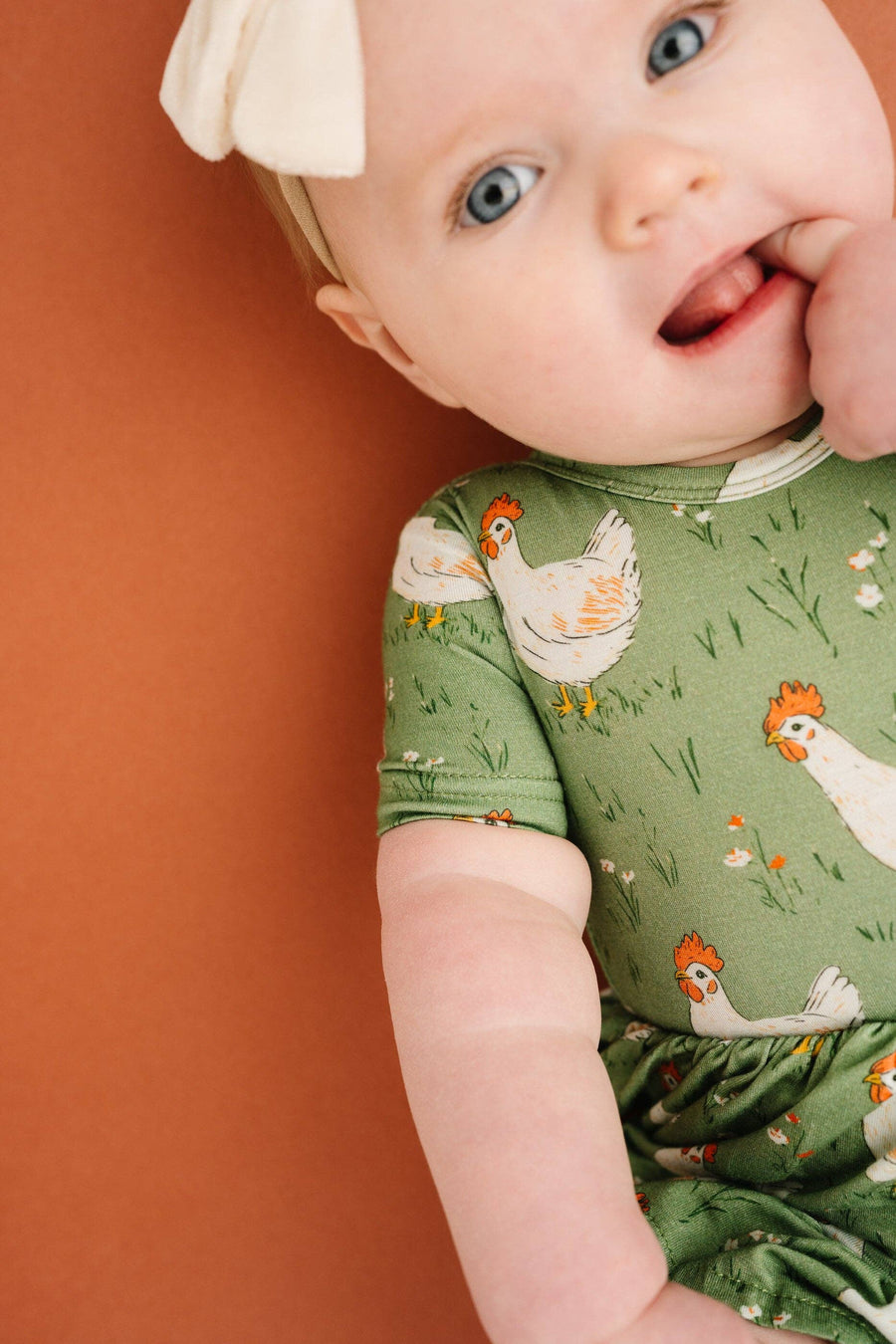Spring Chicken Short Sleeve Bodysuit Bamboo Dress