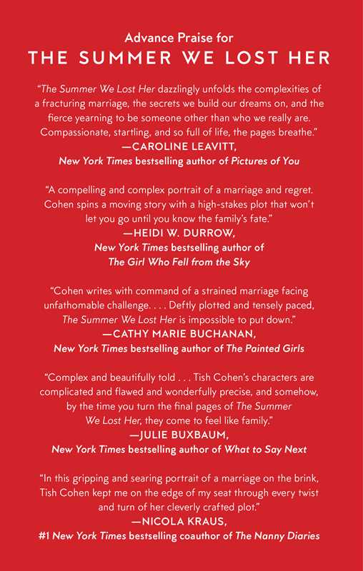 Summer We Lost Her by Tish Cohen