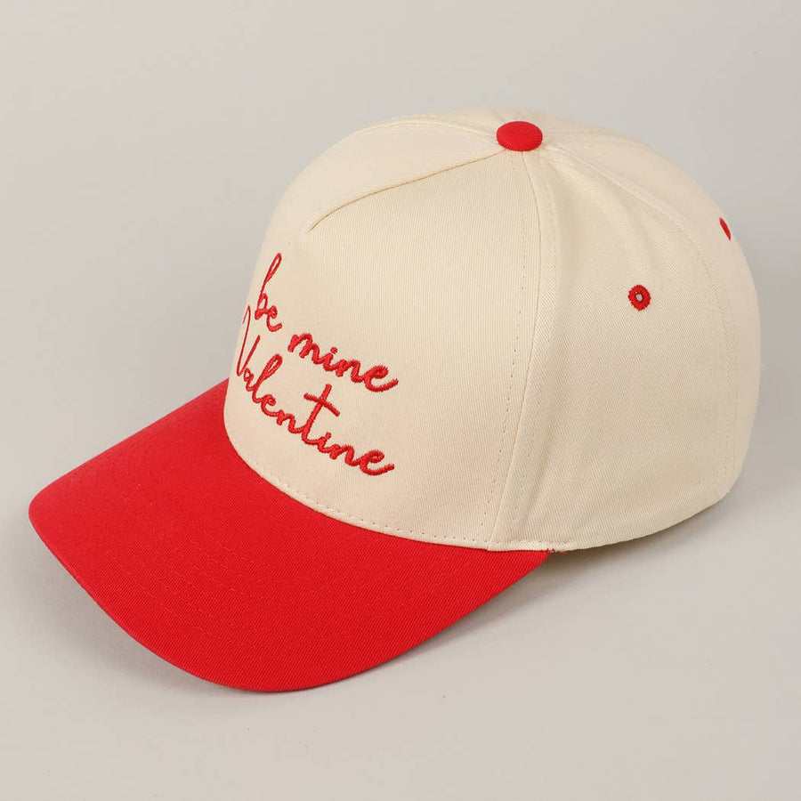 Be mine, Valentine Embroidery Two-Tone Cap