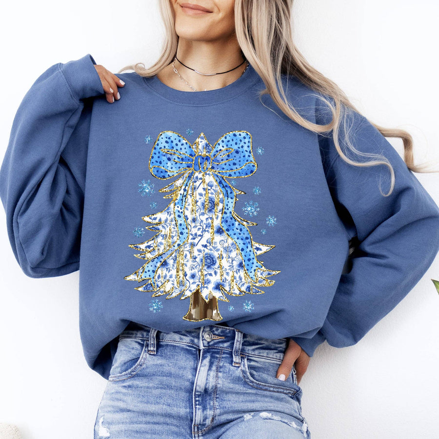 “Blue Christmas” Crewneck Sweatshirt