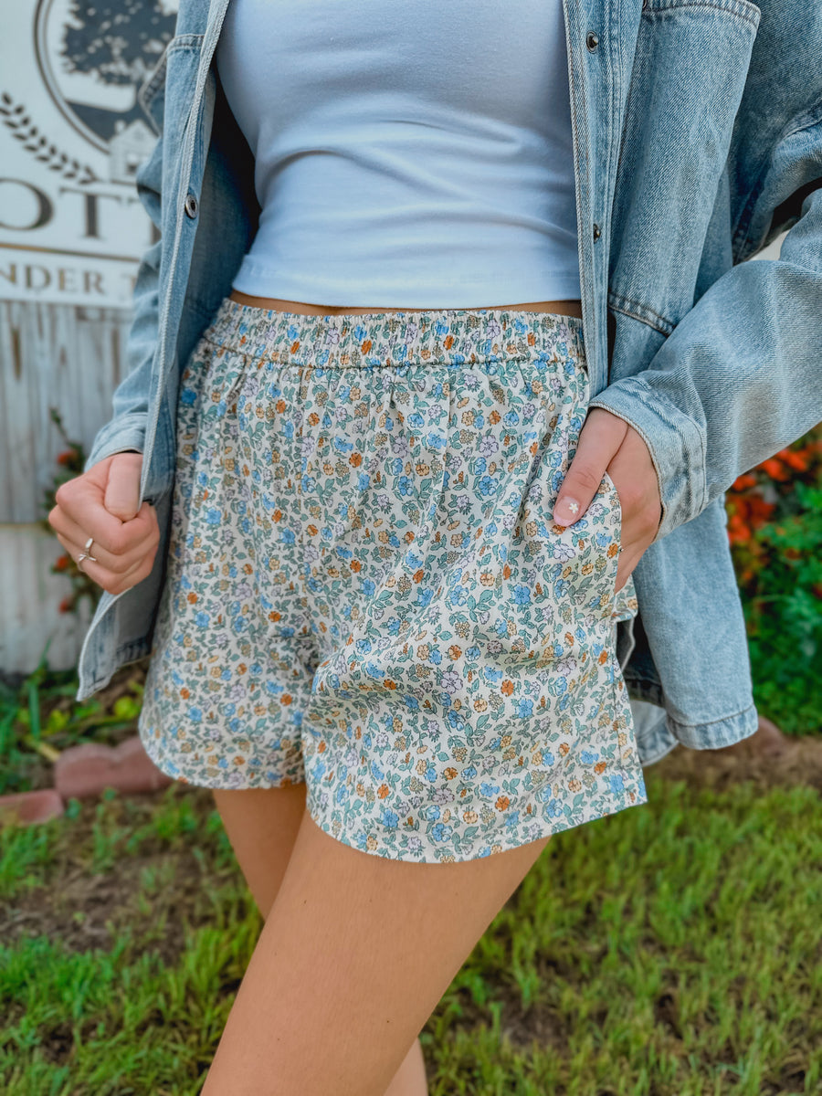 “Farah” Flower Garden Boxer Shorts