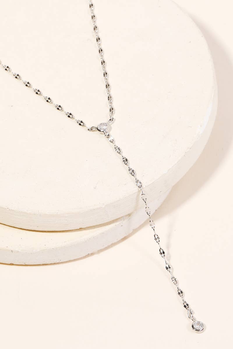 Dainty Chain Link Y Necklace