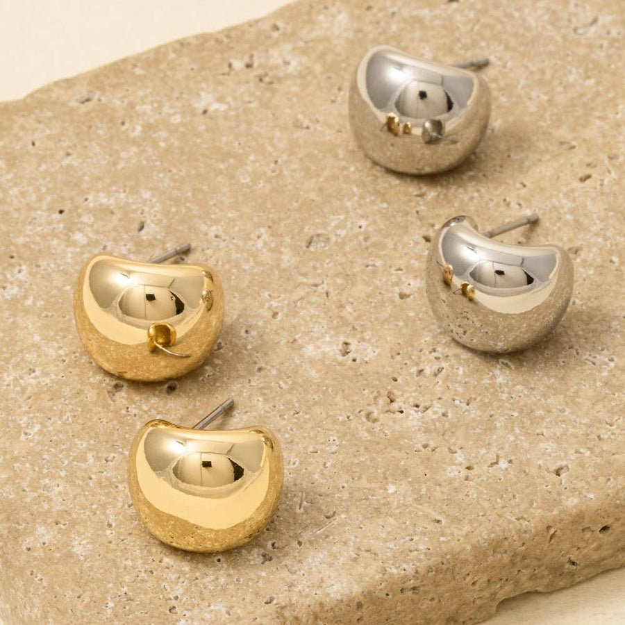 Gold Dipped Hoop Earrings