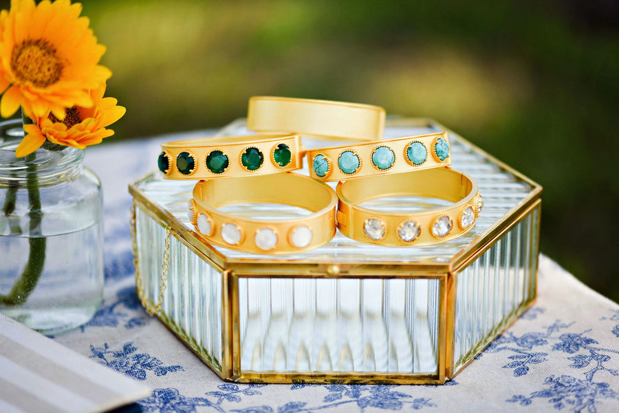 Clara Bangle Emerald