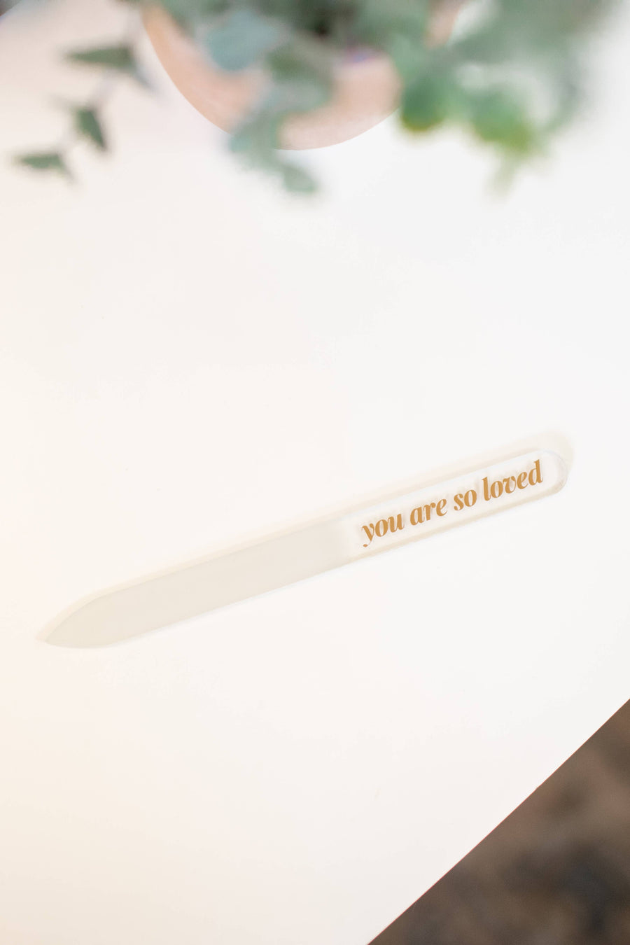 Glass Nail File 'You Are So Loved'