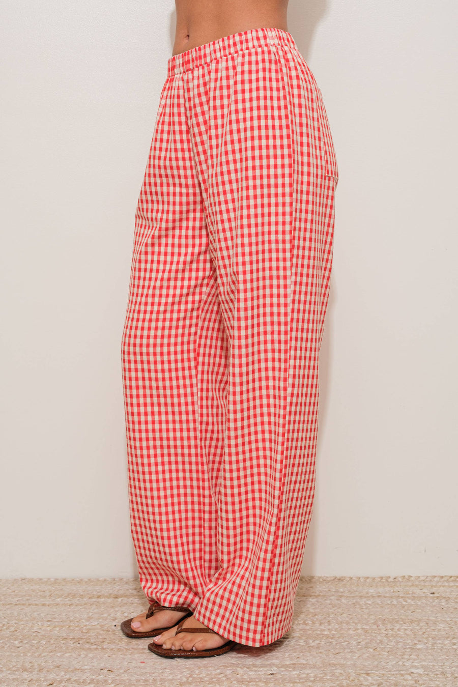 “Ginger” Gingham Double Lined Pants