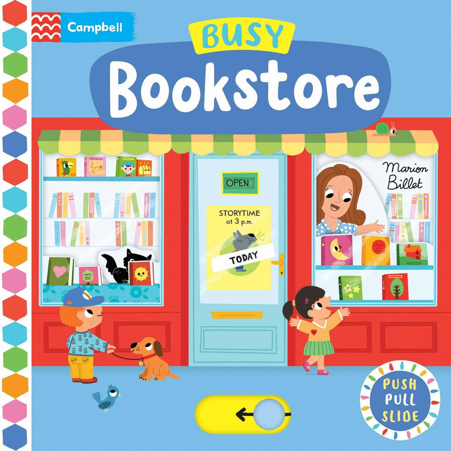 Busy Bookshop: Push, Pull, Slide