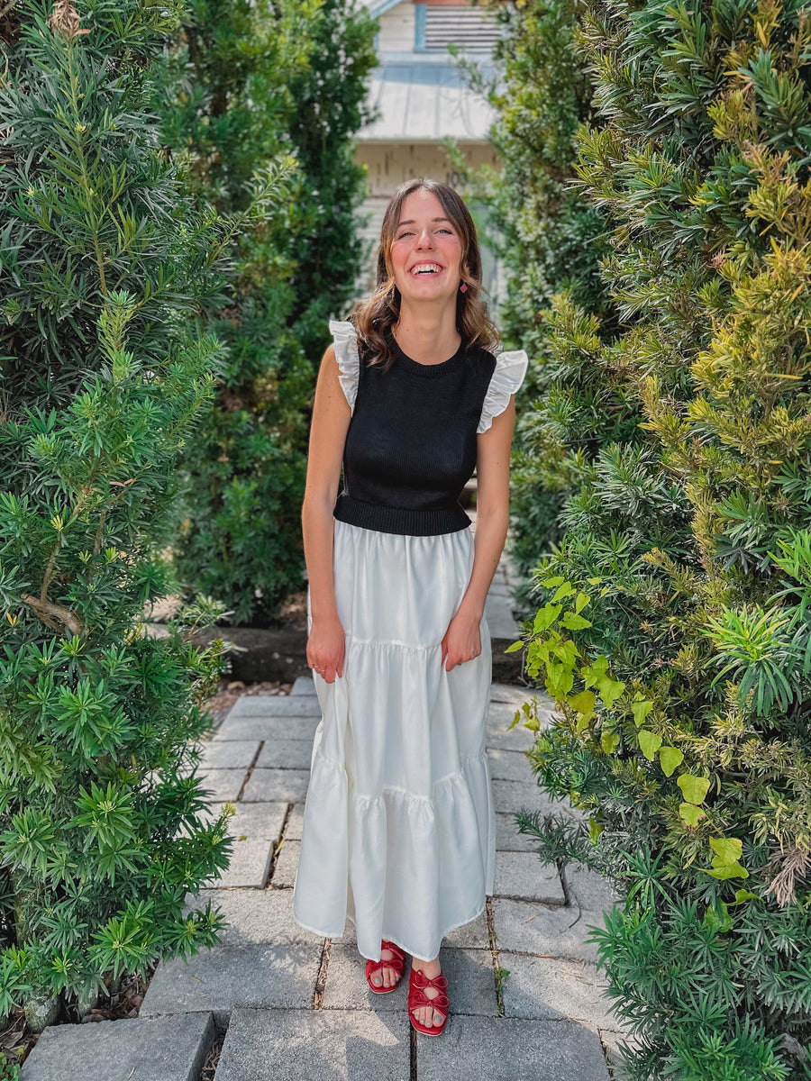 Ember” Black Sweater Vest Midi Dress – Cottage Under the Oaks