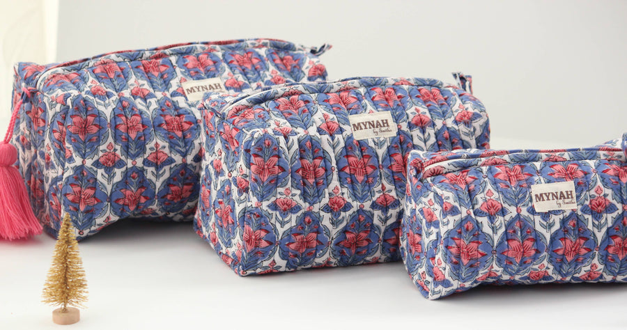 Nantucket floral print travel/make up/organizer/bag