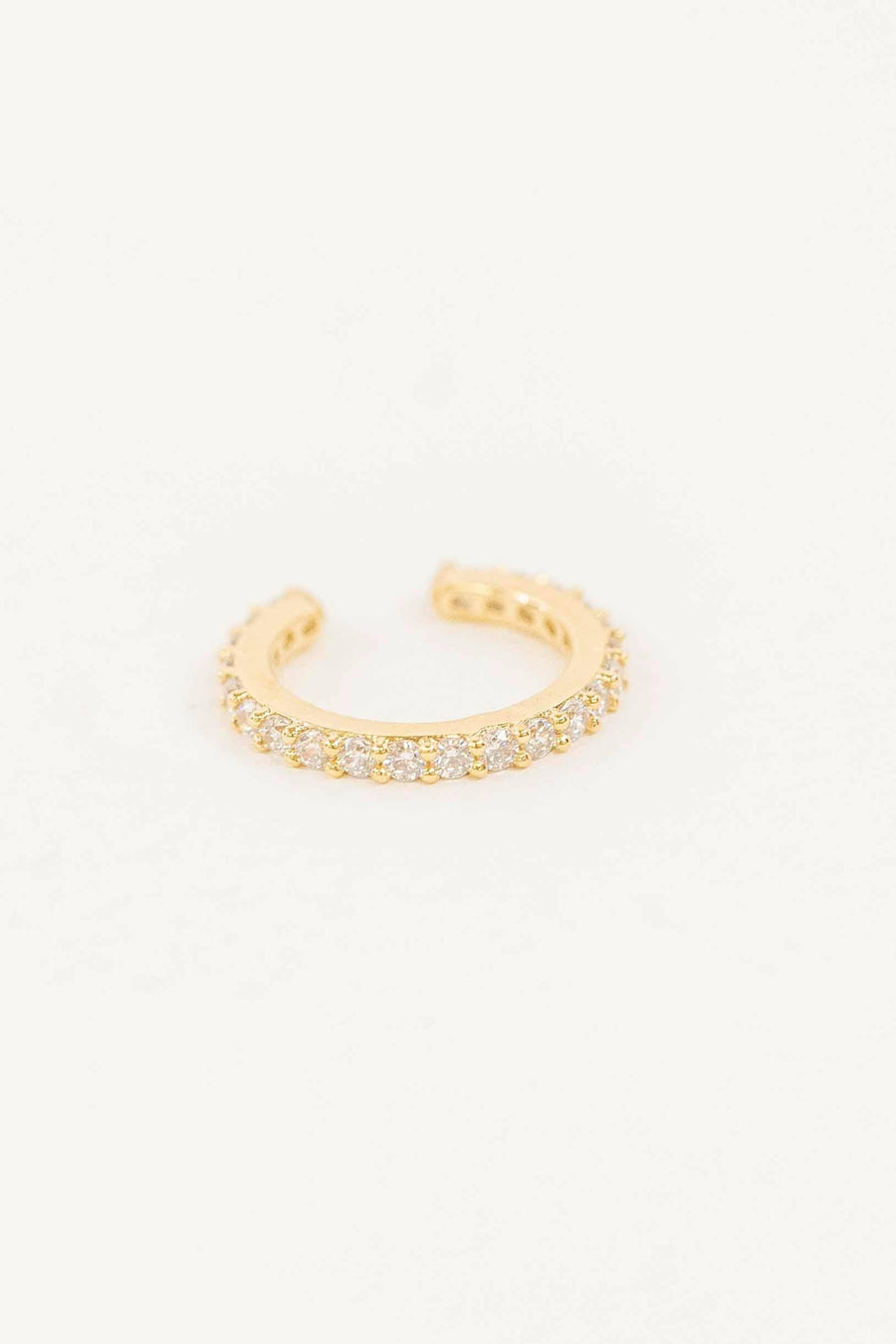 Crystal Cuff Earrings | Gold