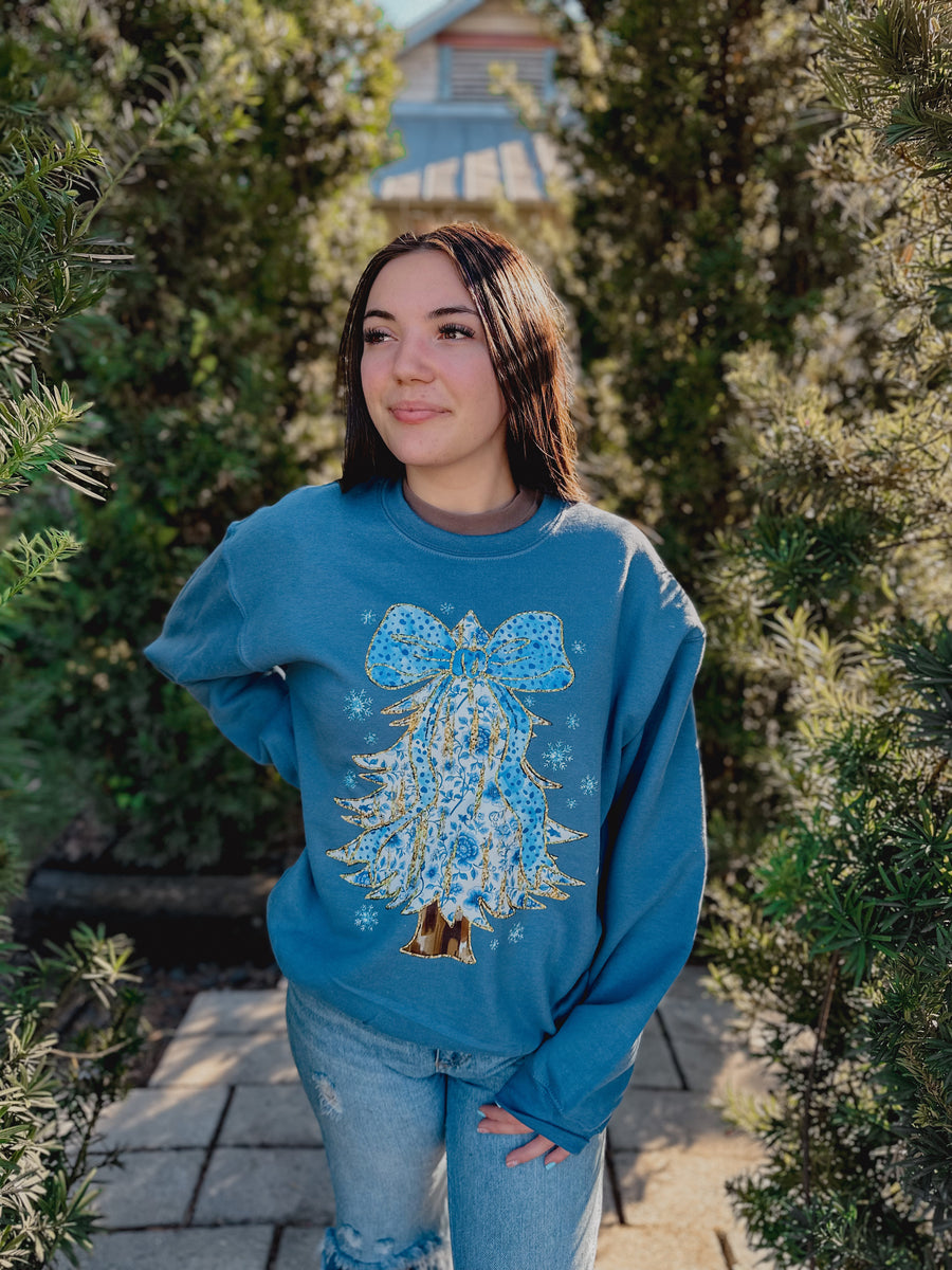 “Blue Christmas” Crewneck Sweatshirt