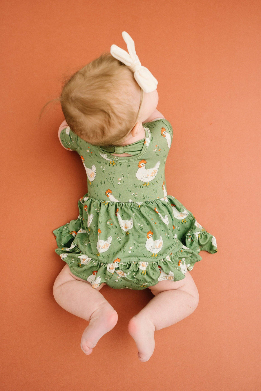 Spring Chicken Short Sleeve Bodysuit Bamboo Dress