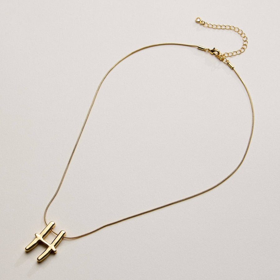 Gold Dipped Alphabet Charm Necklace