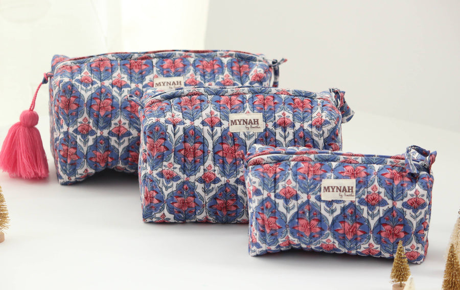 Nantucket floral print travel/make up/organizer/bag