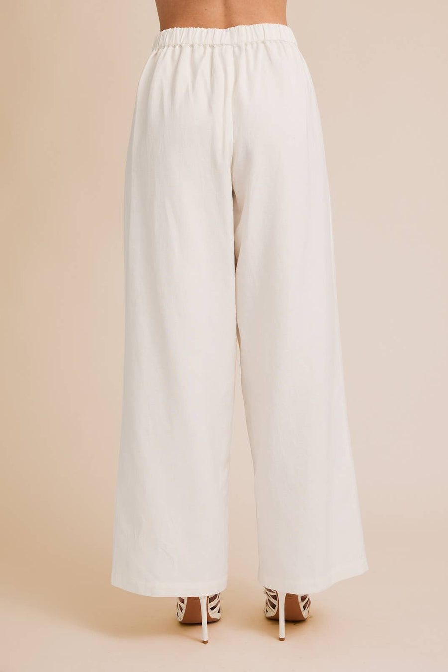 “Catriona” Front Tie Pleated Pants