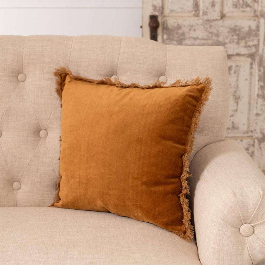 Rust Velvet Pillow