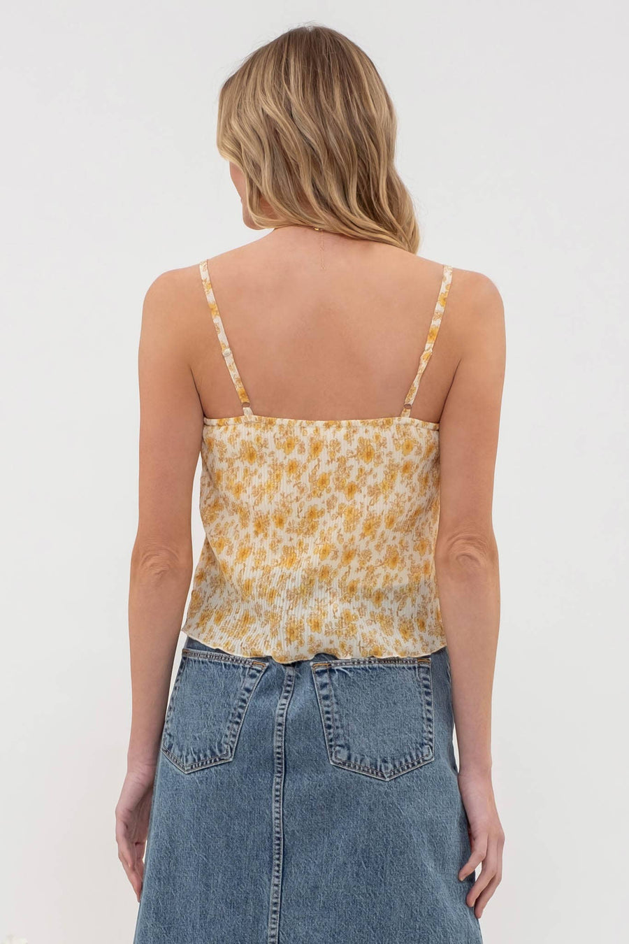 “Lainee” Floral Print Cami Top
