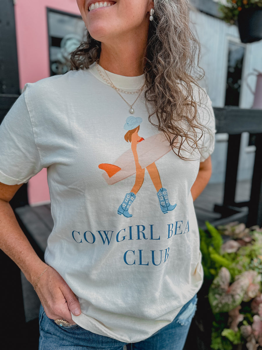 “Cowgirl Beach Club” Graphic Tee