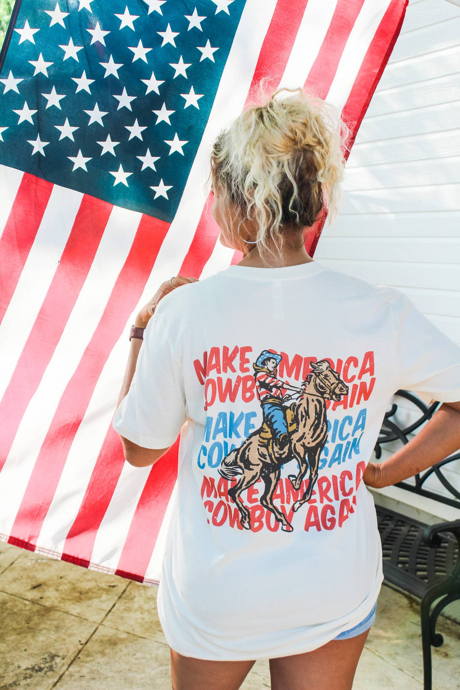 “Make America Cowboy Again” Graphic Tee