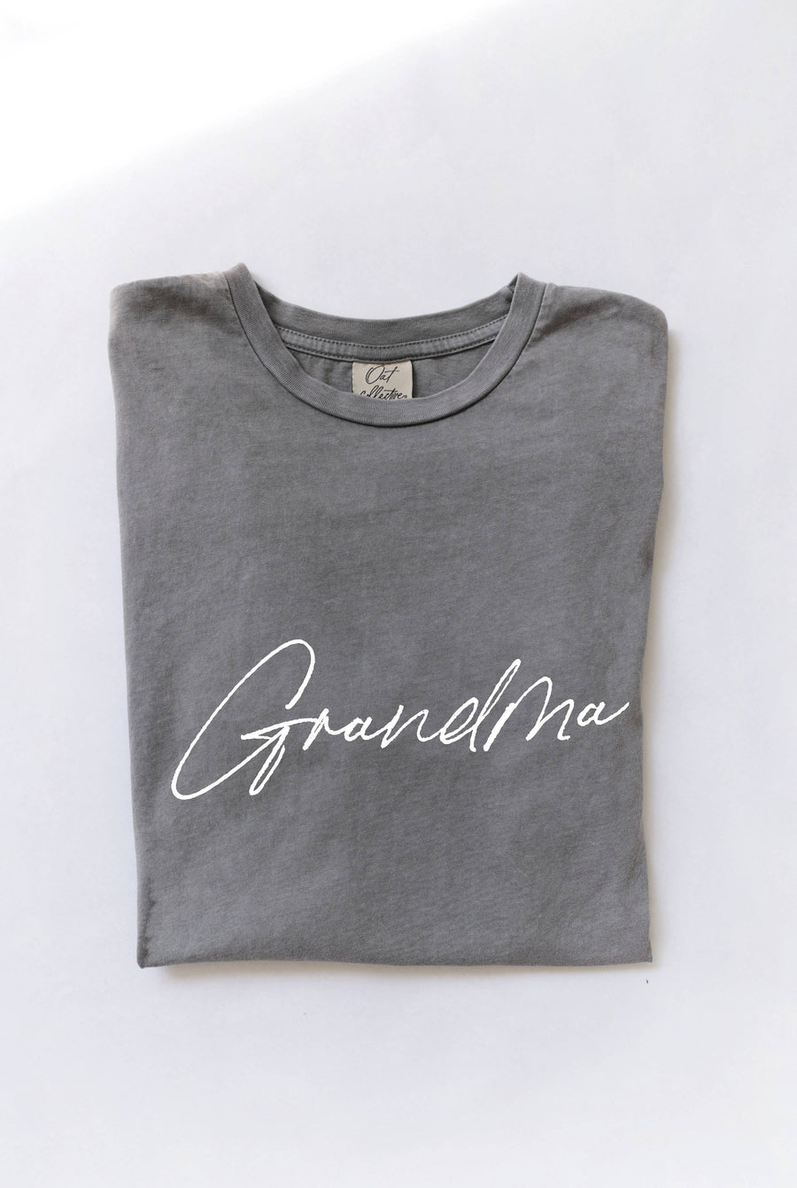 “GRANDMA” Mineral Washed Graphic Top