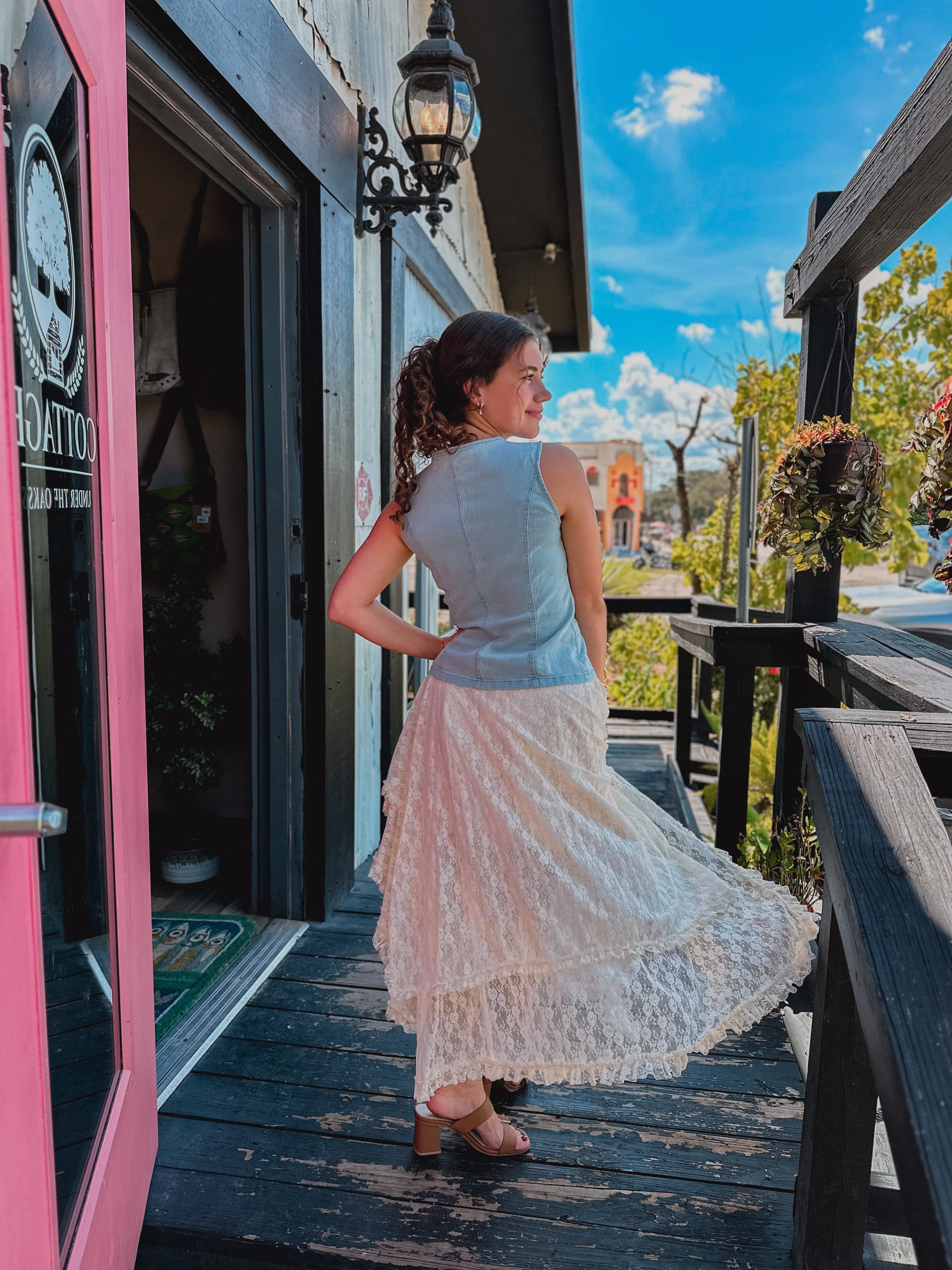 スカート MURRAL Limestone tucked long skirt MURRAL Limestone tucked long skirt