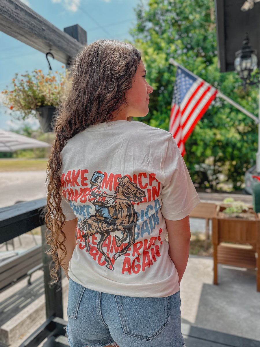 “Make America Cowboy Again” Graphic Tee