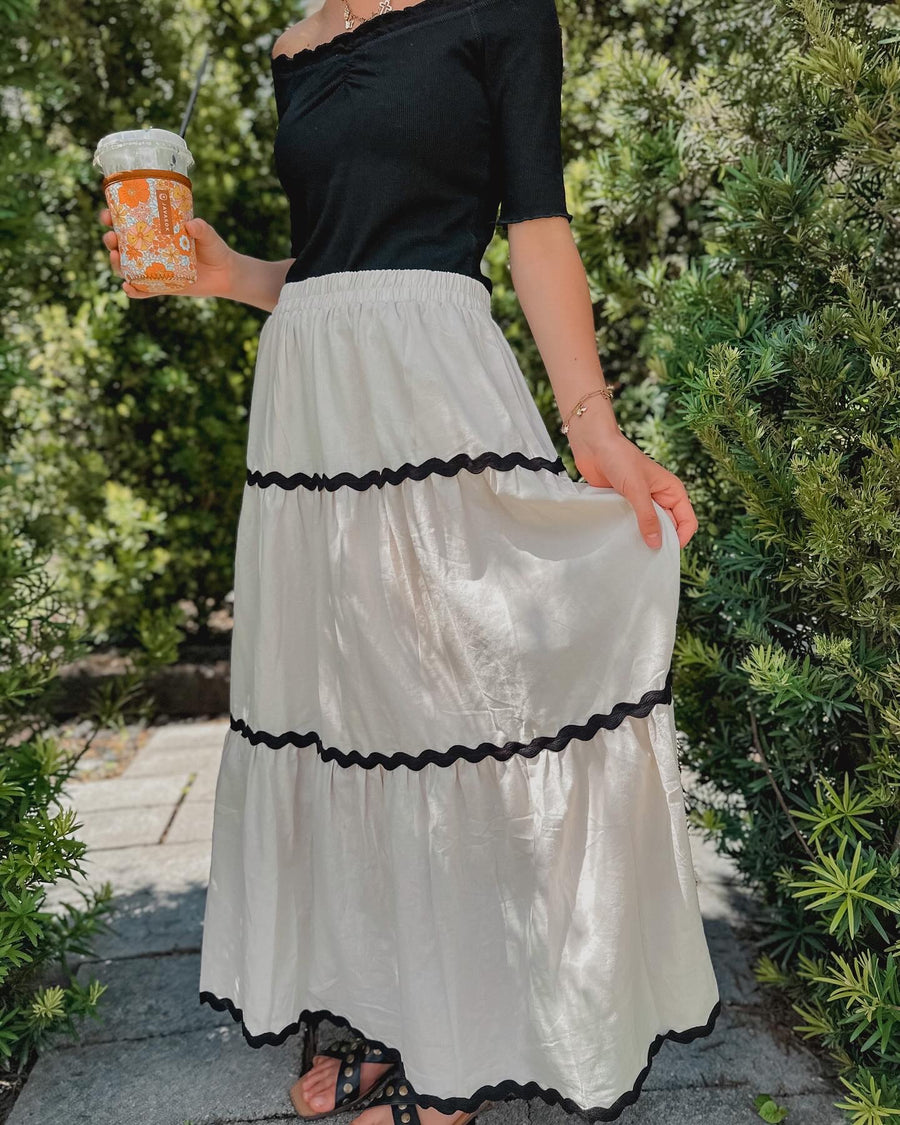 “Jessica” Tiered Maxi Skirt