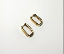 Square Hoops Gold