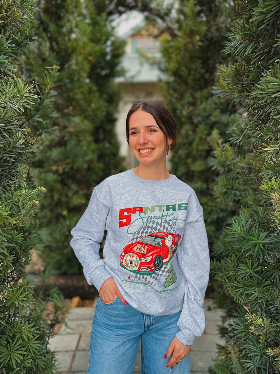 Santa's Speedway Sweatshirt