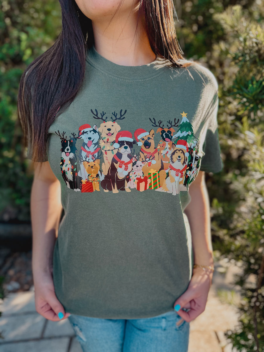 Christmas Dogs Graphic Tee