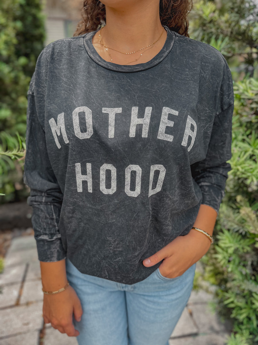 MOTHER HOOD Mineral Washed Long Sleeve Graphic