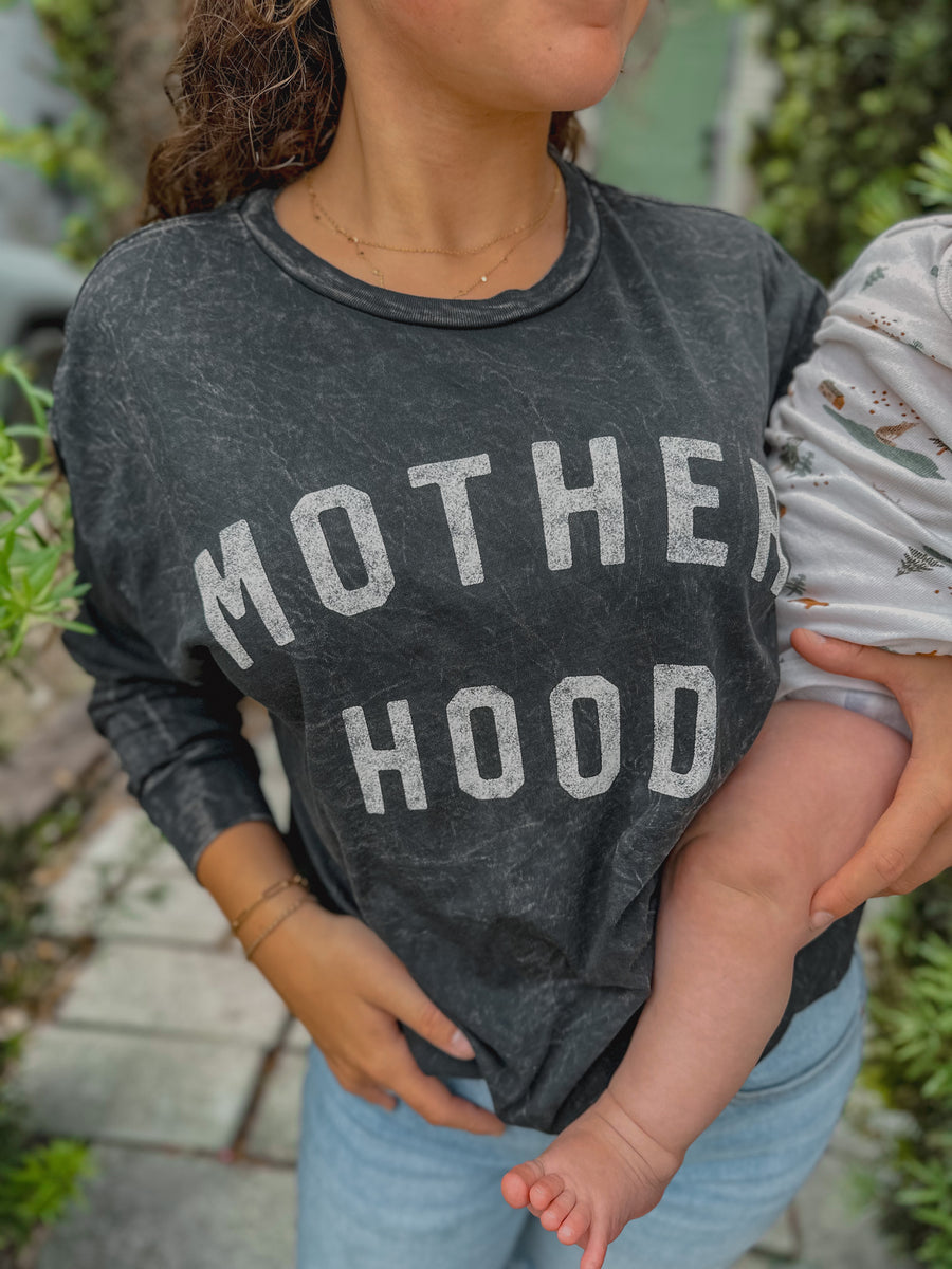 MOTHER HOOD Mineral Washed Long Sleeve Graphic