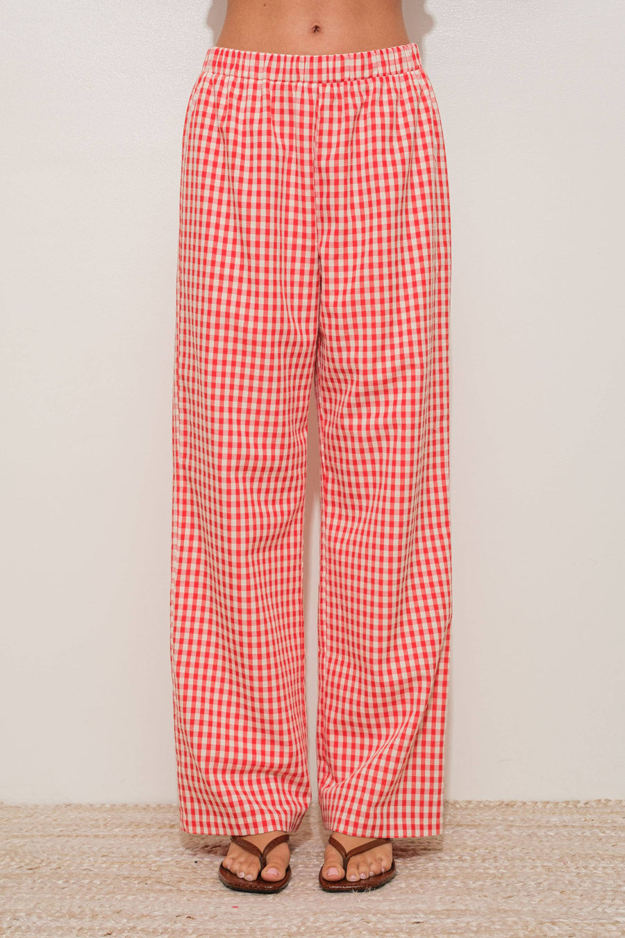 “Ginger” Gingham Double Lined Pants