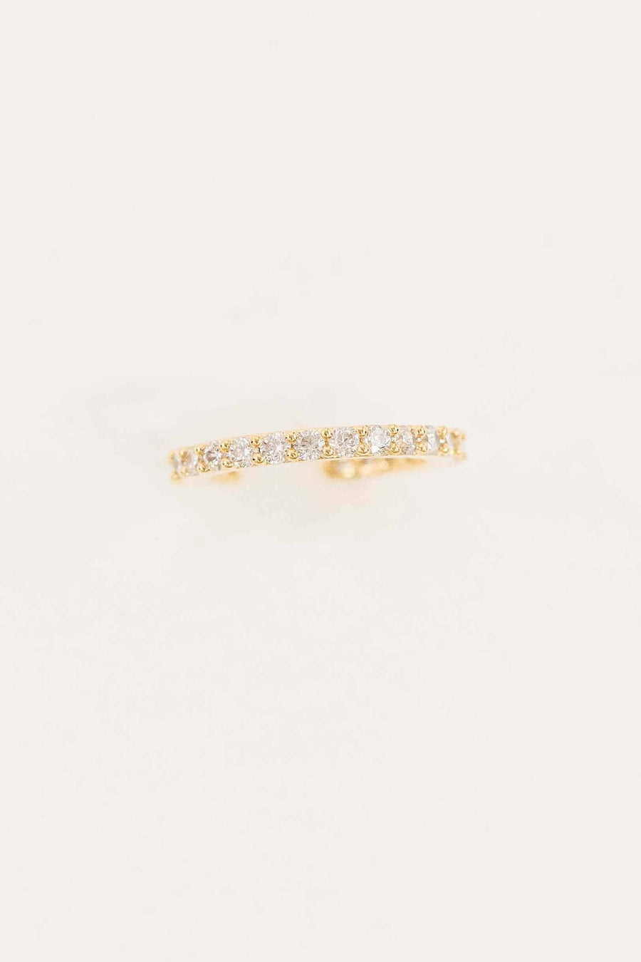 Crystal Cuff Earrings | Gold