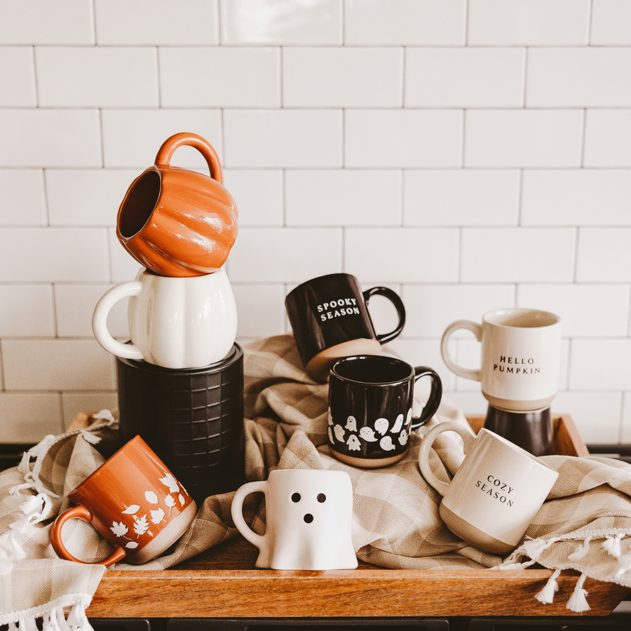 “Spooky Season” Stoneware Coffee Mug - Halloween Decor