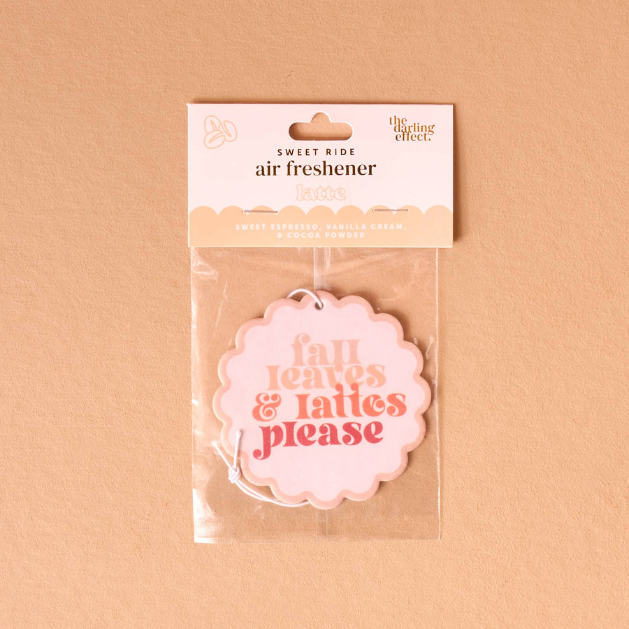 Sweet Ride Car Air Freshener-Fall Leaves & Lattes Please