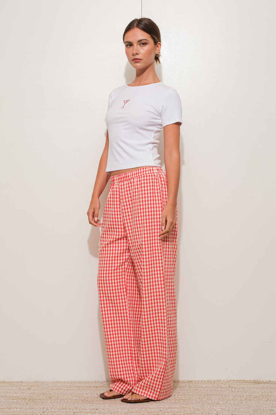 “Ginger” Gingham Double Lined Pants