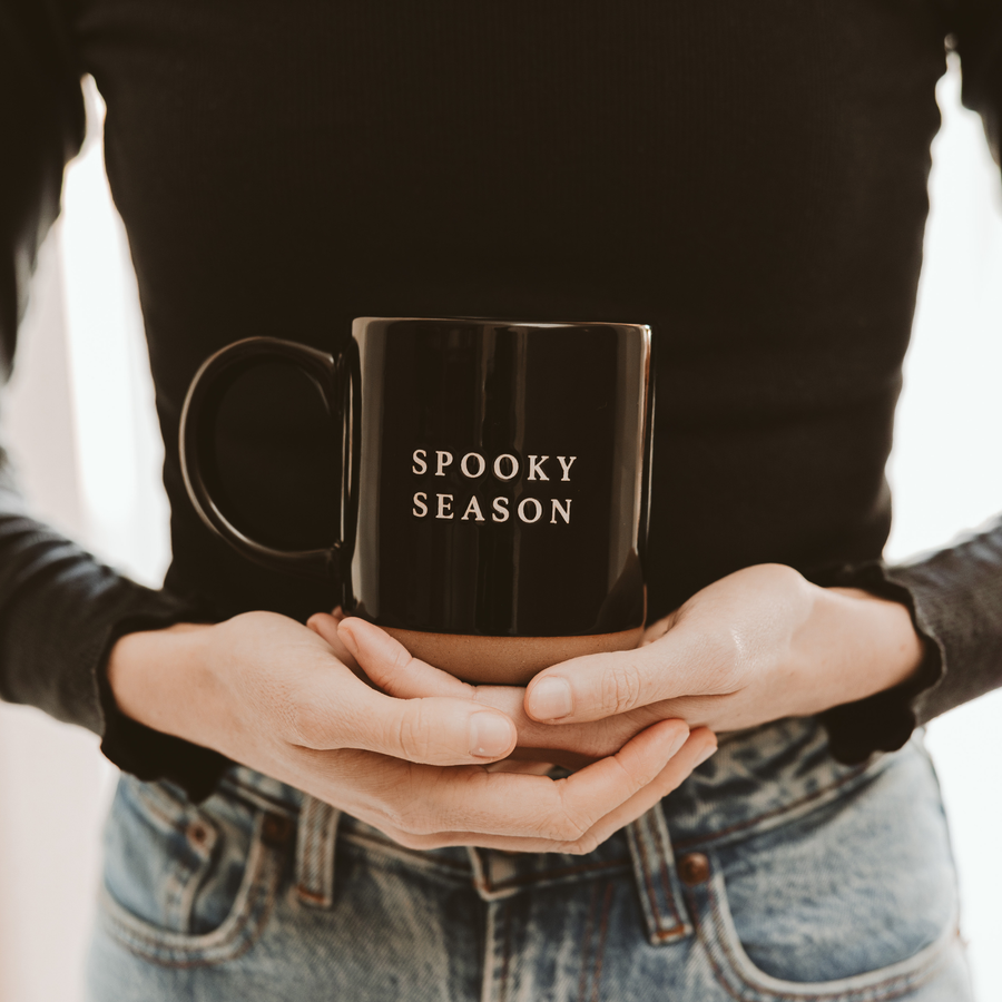 “Spooky Season” Stoneware Coffee Mug - Halloween Decor