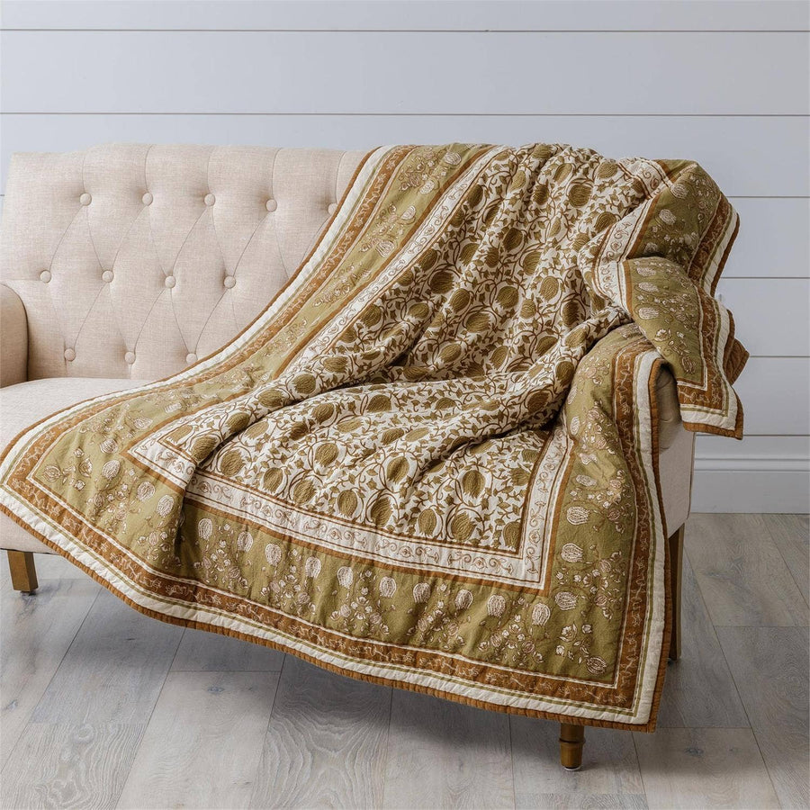 Rust Block Print Quilt