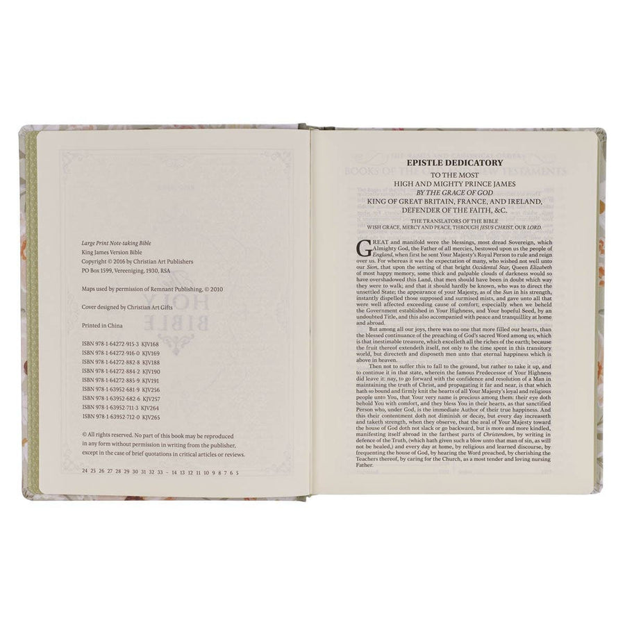 KJV LP Note-taking Bible LP HC Your Will Be Done Luke 22:42