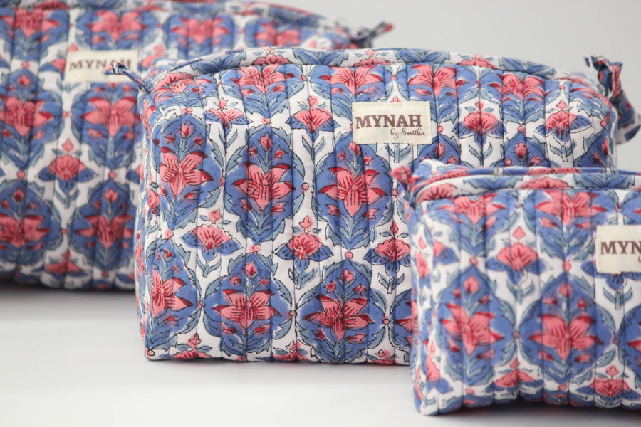 Nantucket floral print travel/make up/organizer/bag