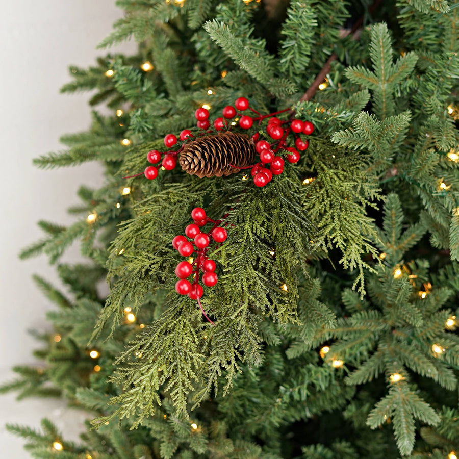 29in Cedar Sprigs with Red Berries