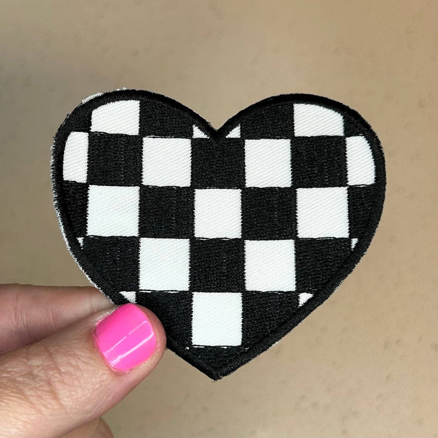 Checkered Heart Patch