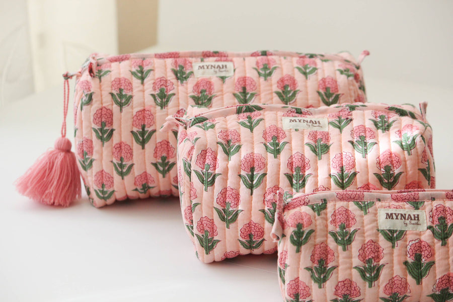 Blush marigold travel/make up/organizer/bag