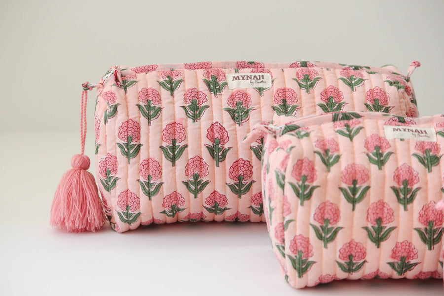 Blush marigold travel/make up/organizer/bag