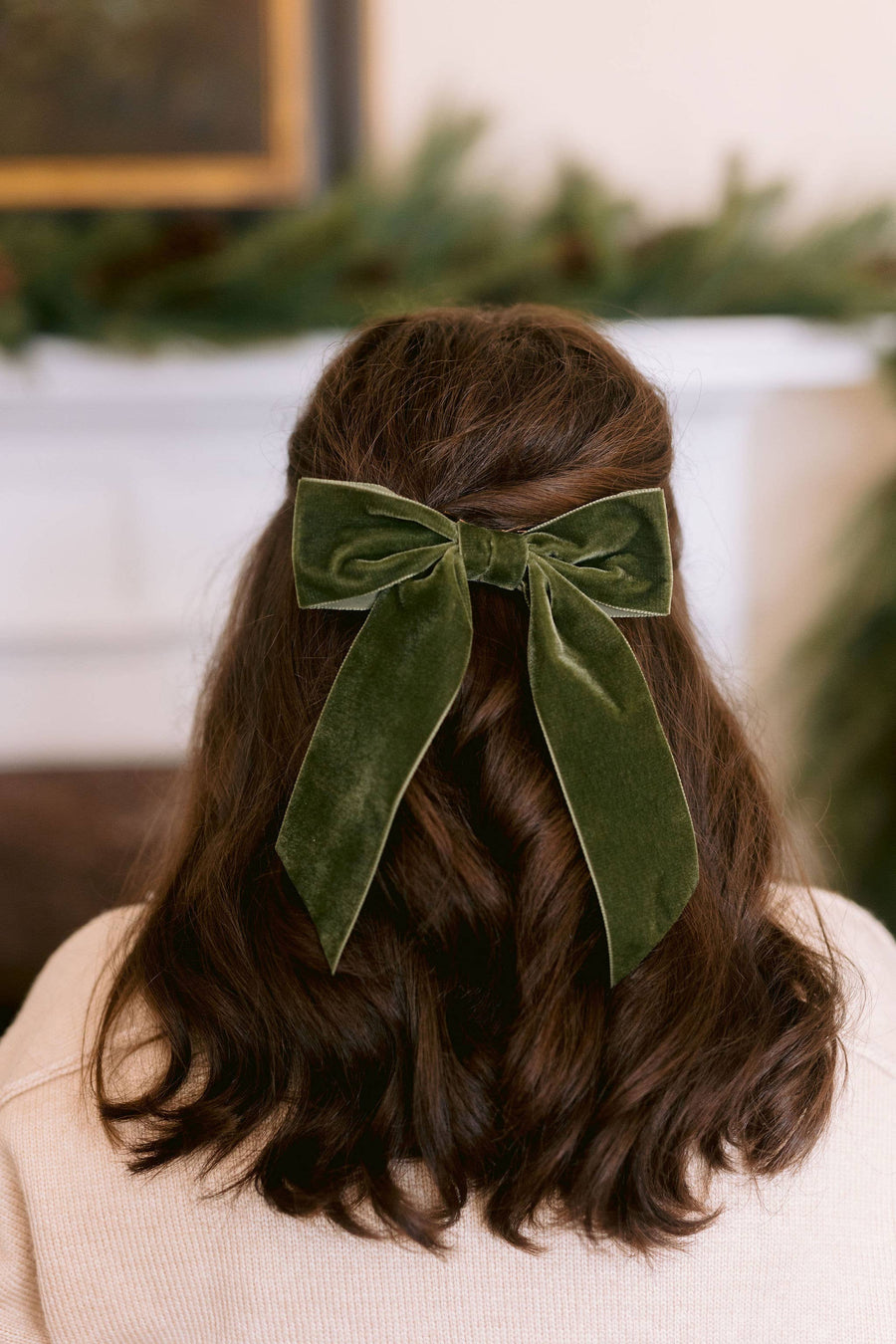 Large Velvet Hair Bow Barrette for Women | Bailee Bow